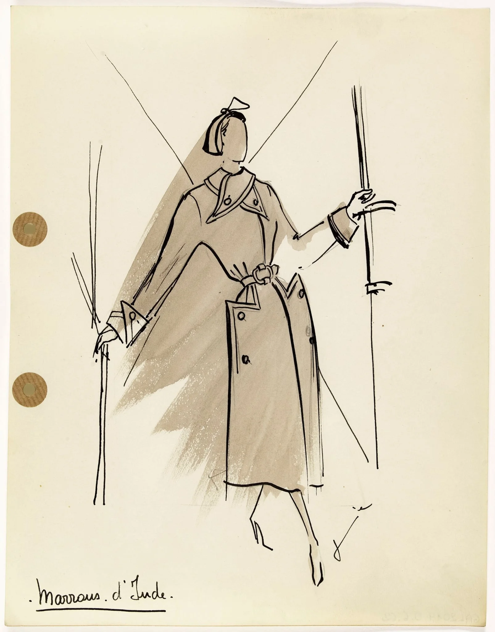 Marrons d'Inde, by Carven, 1949