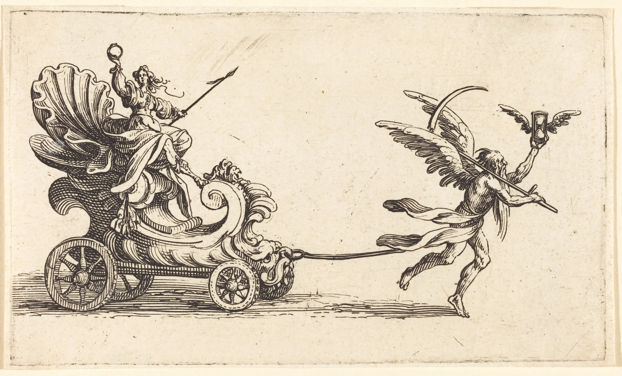 Entry of Monseigneur Henry de Lorraine, Marquis de Moy, under the Name of Pirandre, by Jacques Callot, ink, 1627