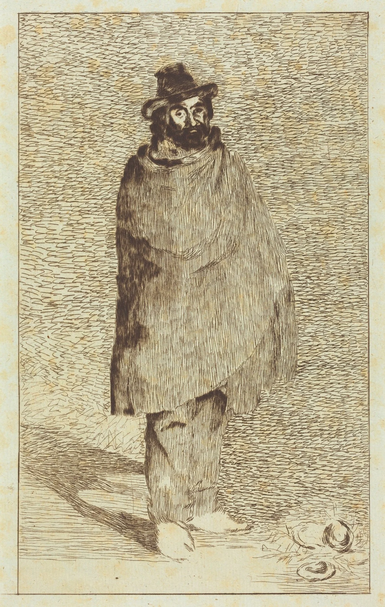 The Philosopher (Le philosophe), by Edouard Manet, ink, 1866