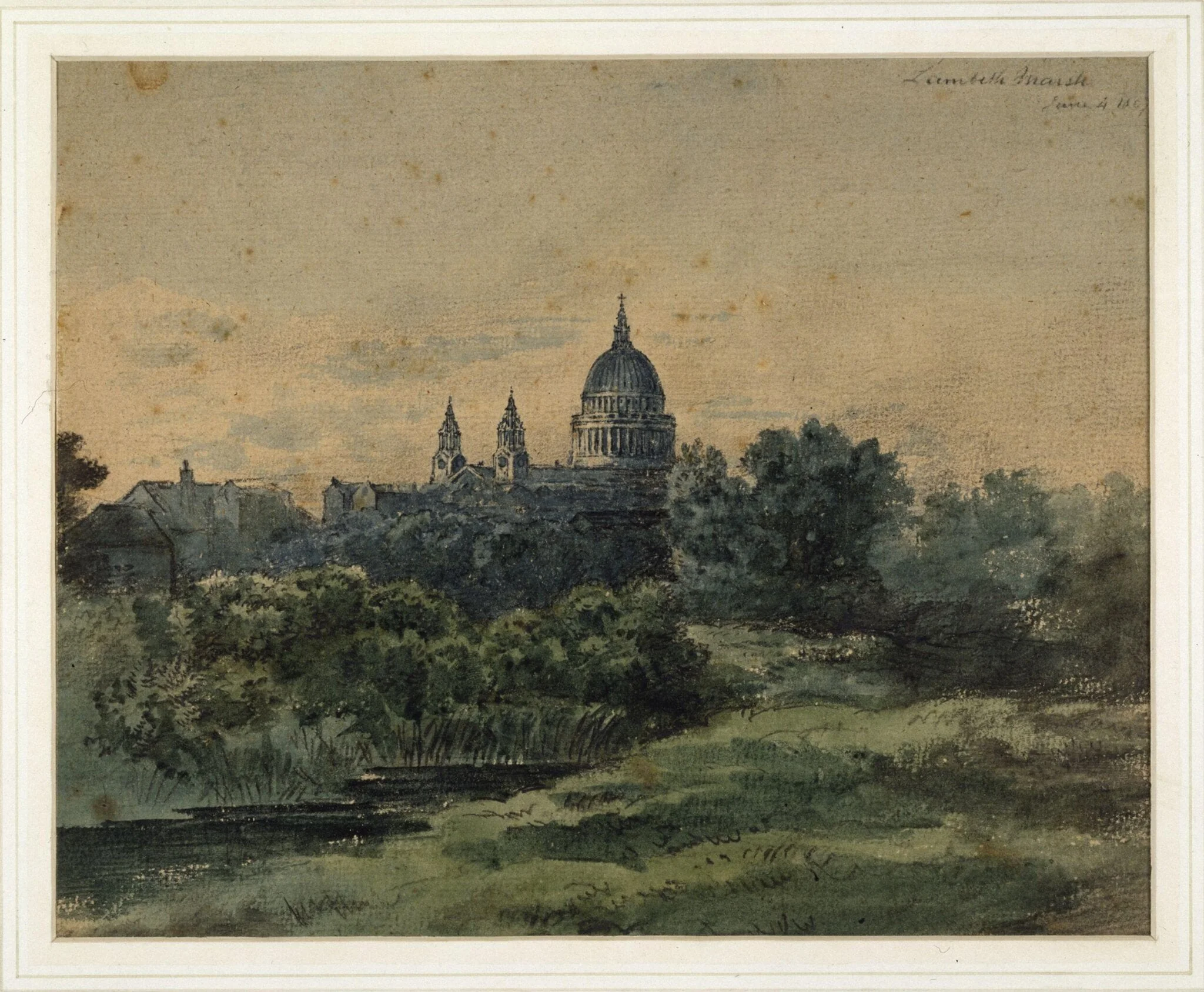 St. Paul's Cathedral from Lambeth Marsh