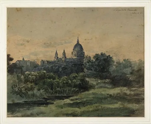 St. Paul's Cathedral from Lambeth Marsh