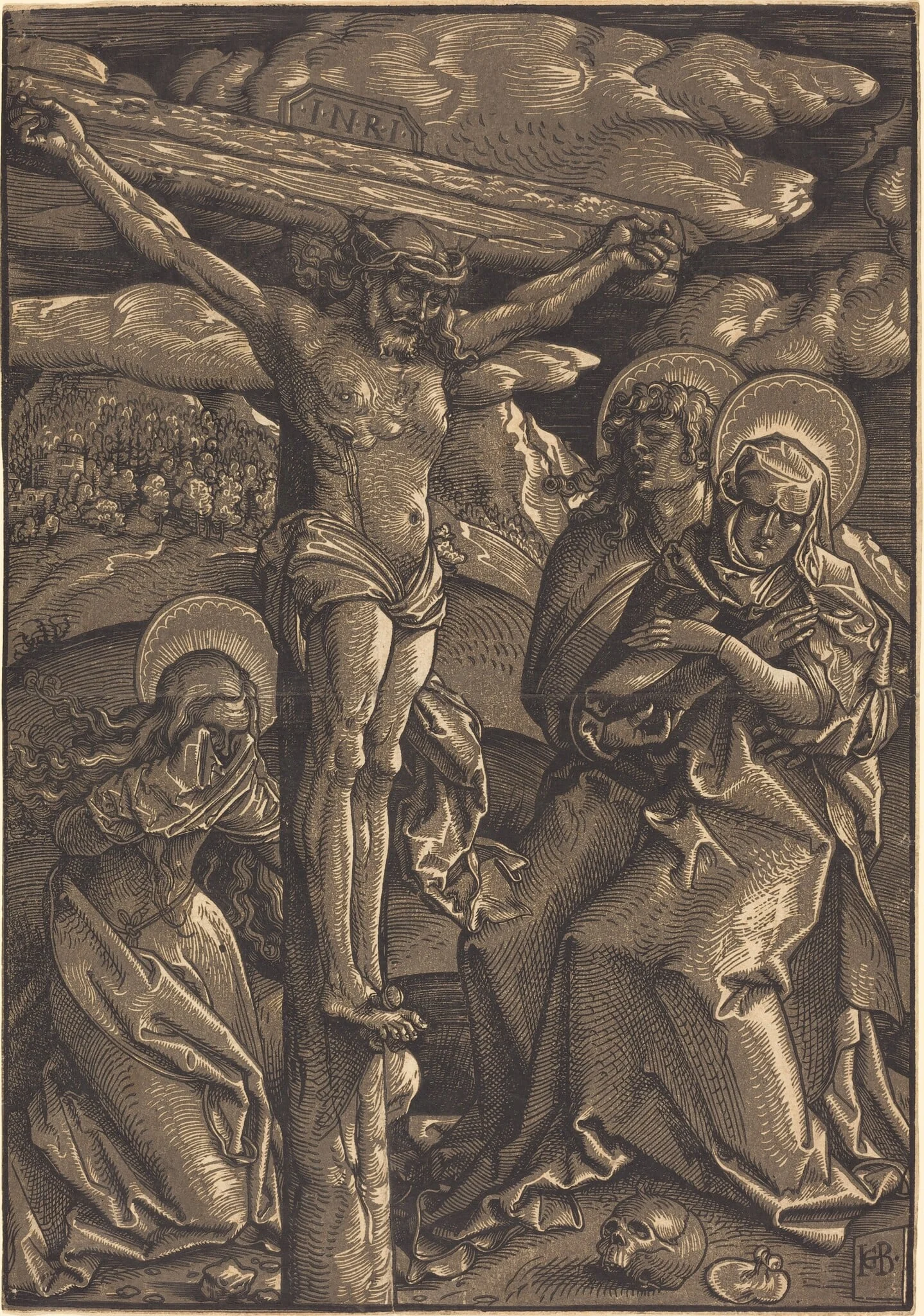 The Crucifixion, by Hans Baldung Grien, ink, 1514