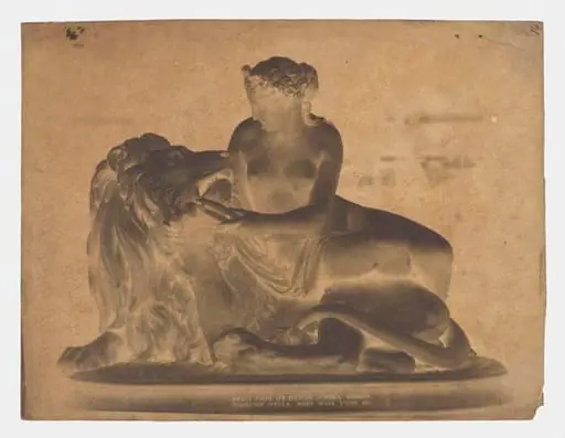Statue of Female Nude with Lion, Great Exhibition 1851