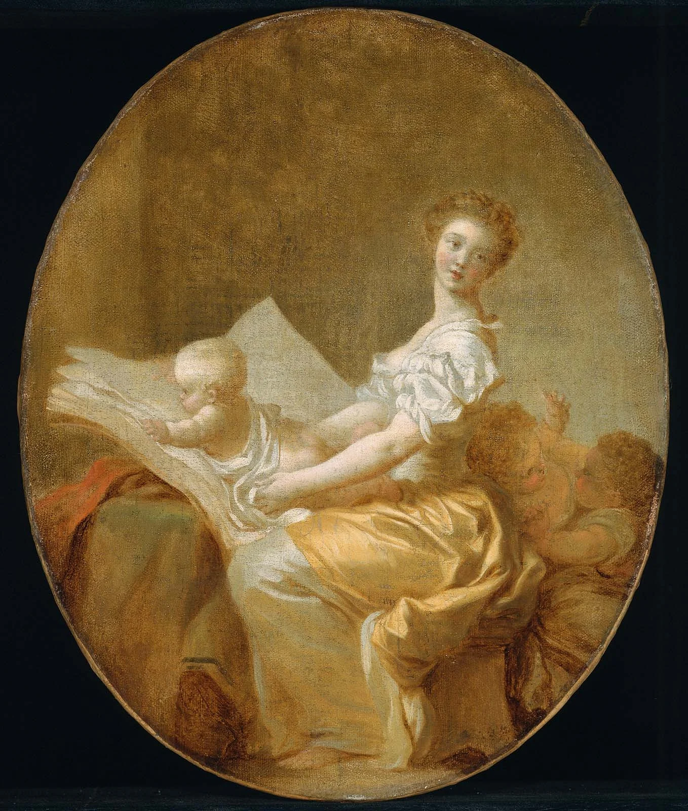 Mother and Child, by Jean Honoré Fragonard, oil, 1779