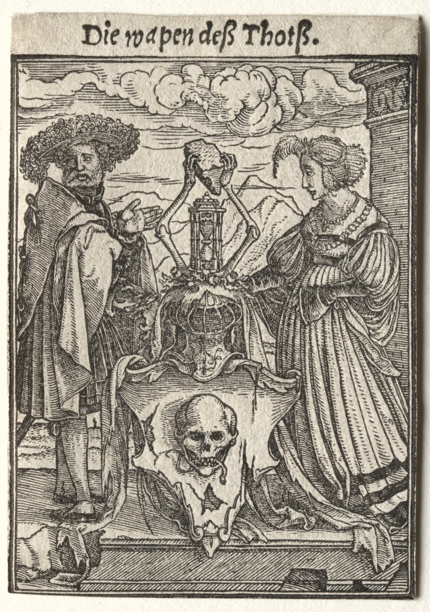 Dance of Death:  The Coat of Arms of Death, by Hans Holbein the Younger, 1526