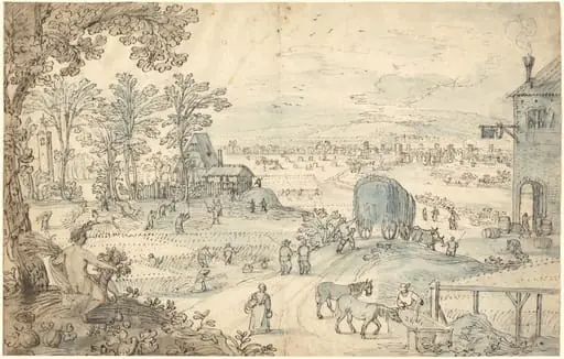 Summer Harvest in an Extensive Landscape
