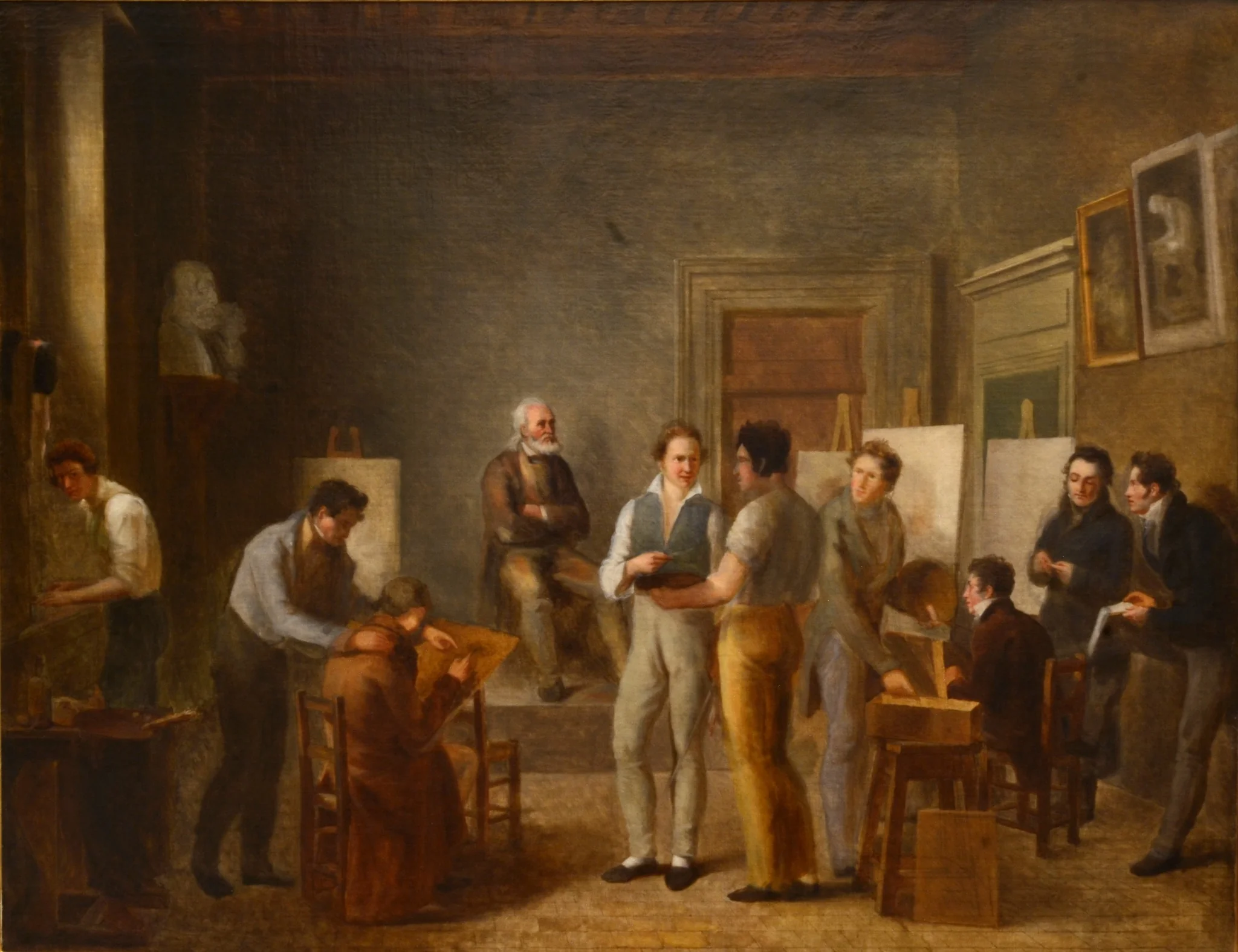 La Classe de peinture à l’école de dessin de Lyon by Jean-Marie Jacomin