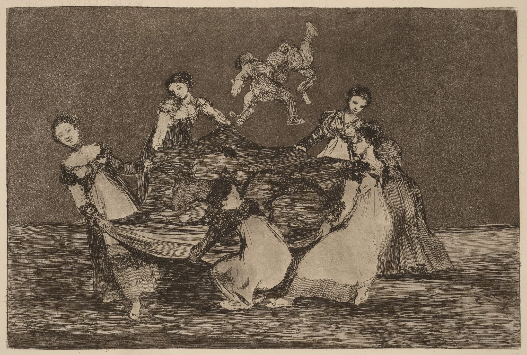 Disparate femenino (Feminine Folly), by Francisco Goya, ink, 1816