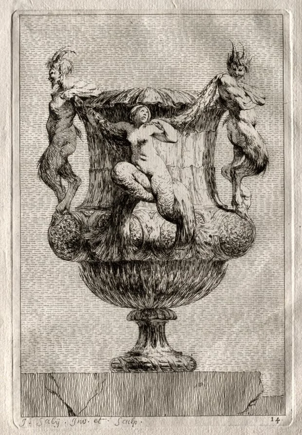 Suite of Vases:  Plate 14, by Jacques François Saly, 1746
