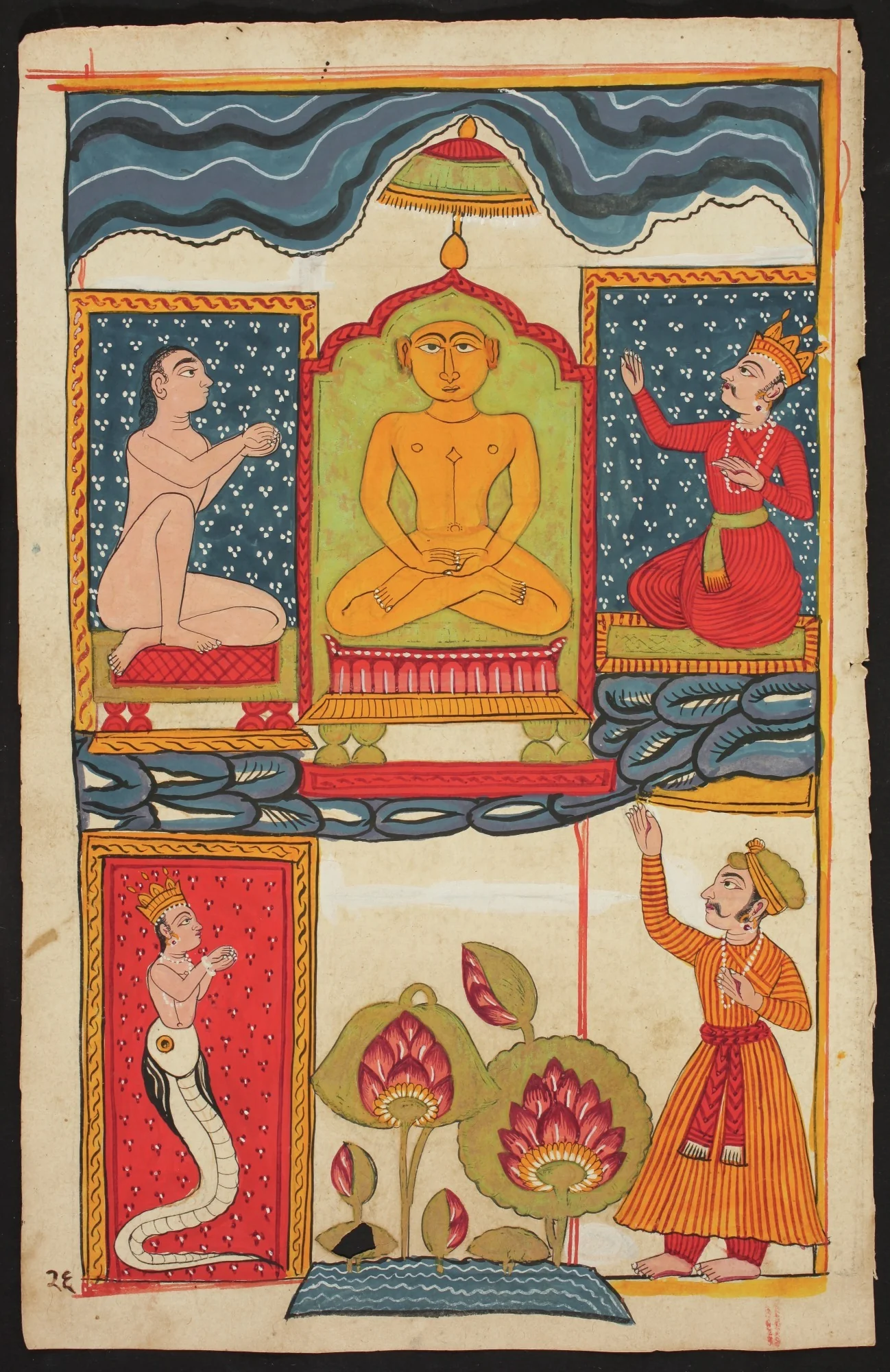 Folio from the Bhaktamara Stotra (“Hymn of the Immortal Devotee”), by Unknown, unspecified