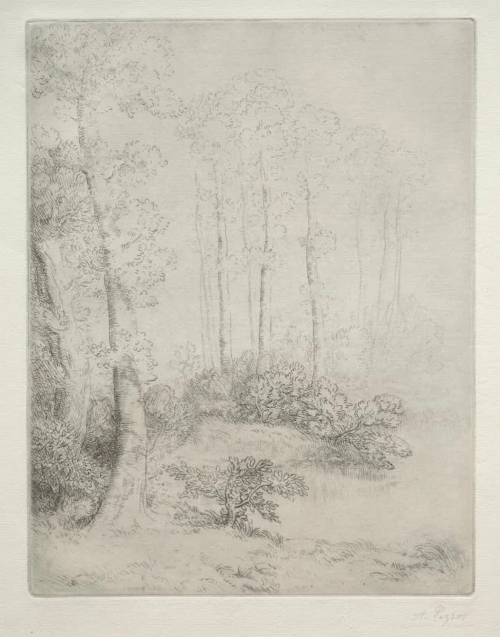 Edge of the Water (Au Bord de L'Eau), by Alphonse Legros, 1884