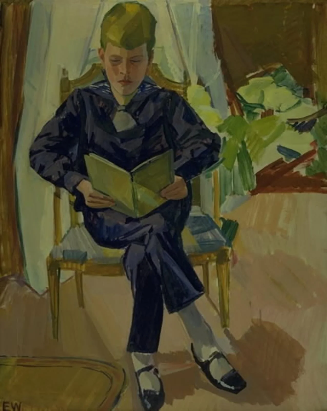 Portrait of Bent von Müllen as a Boy, by Unknown, unspecified, 1850