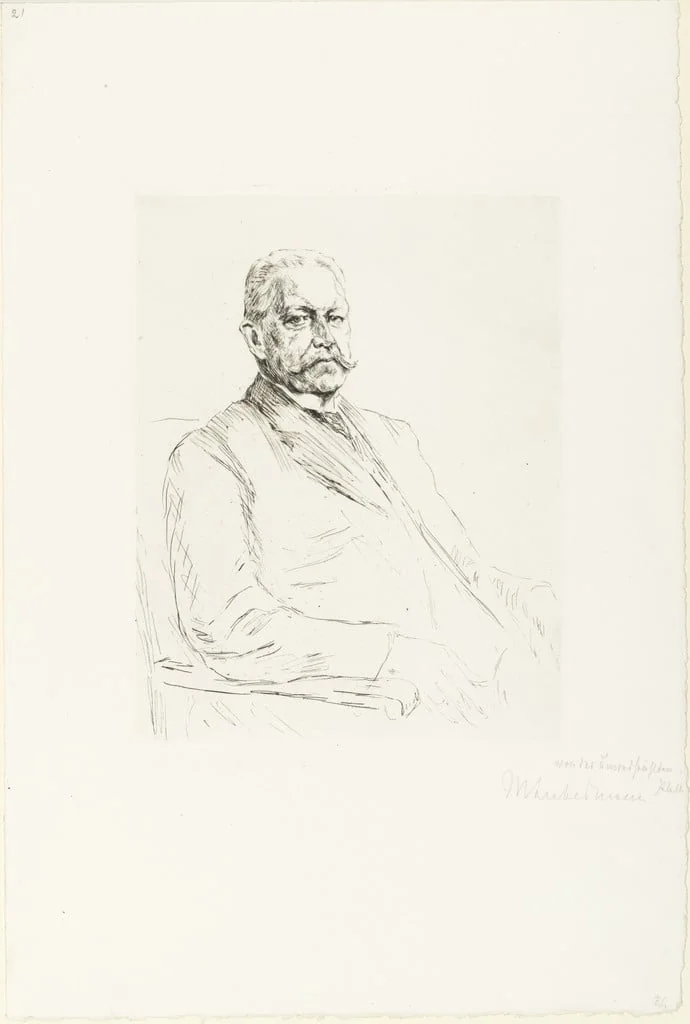 Untitled, by Max Liebermann, ink, 1927