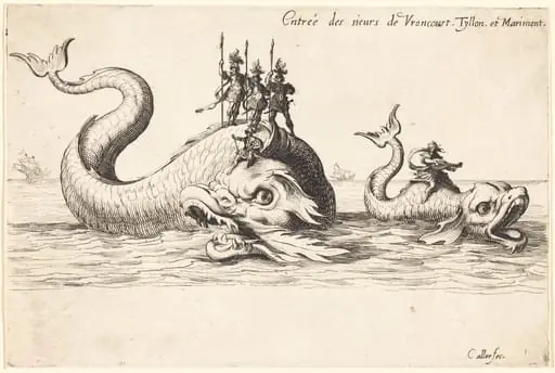 Entry of Mm. de Vroncourt, Tyllon, and Marimont