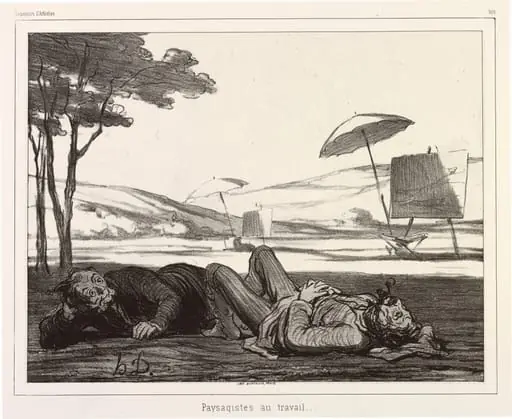 Paysagistes au travail (Landscape Artists at Work)