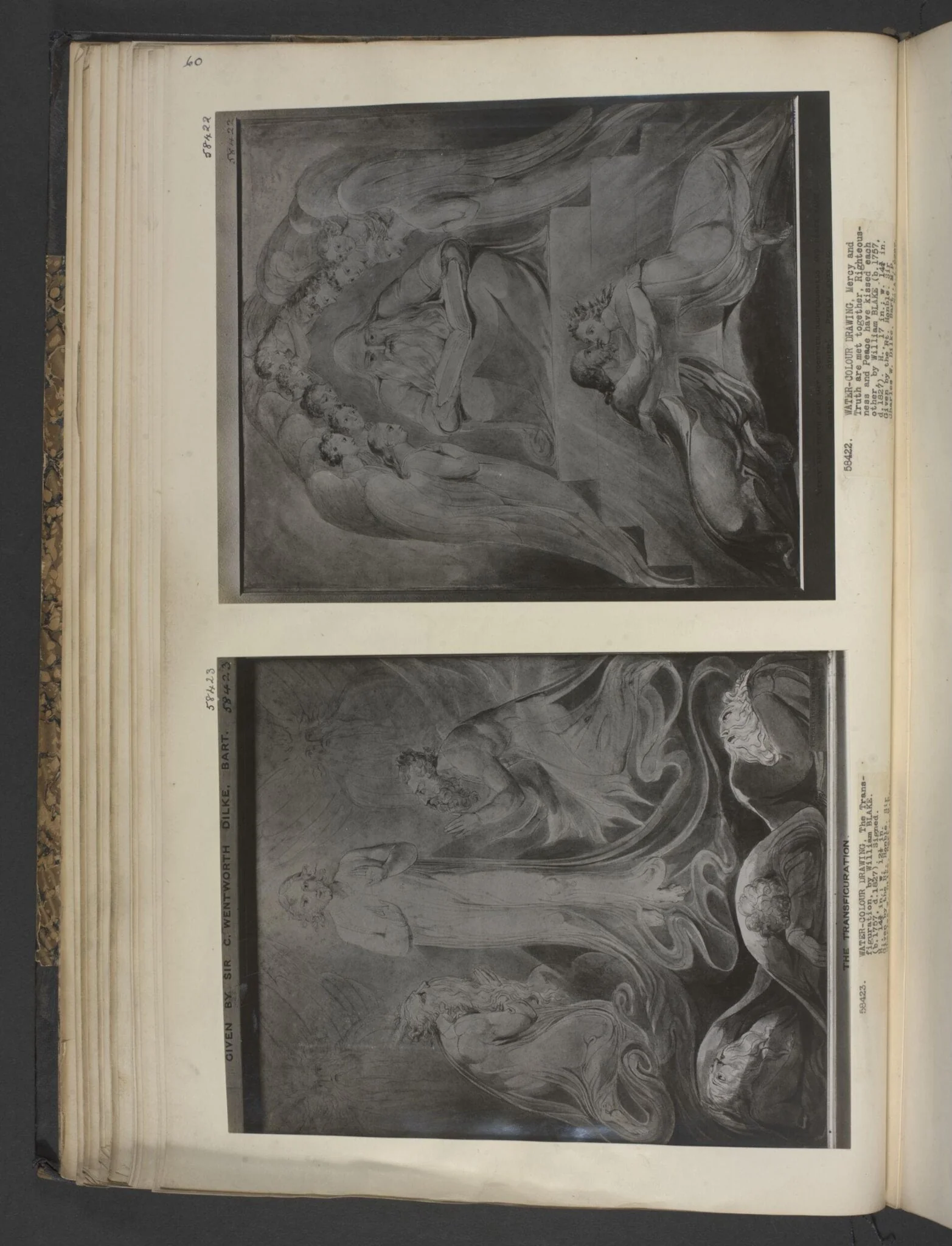 The Transfiguration, by William Blake, watercolor, 1780