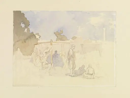 A group of figures in Eastern dress, Turkey