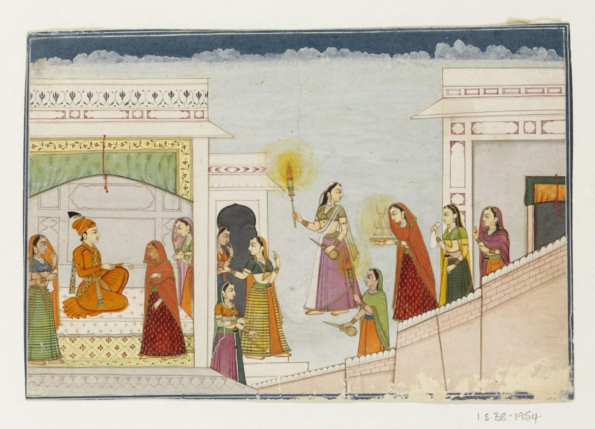 Damayanti, by Unknown, paint, 1760