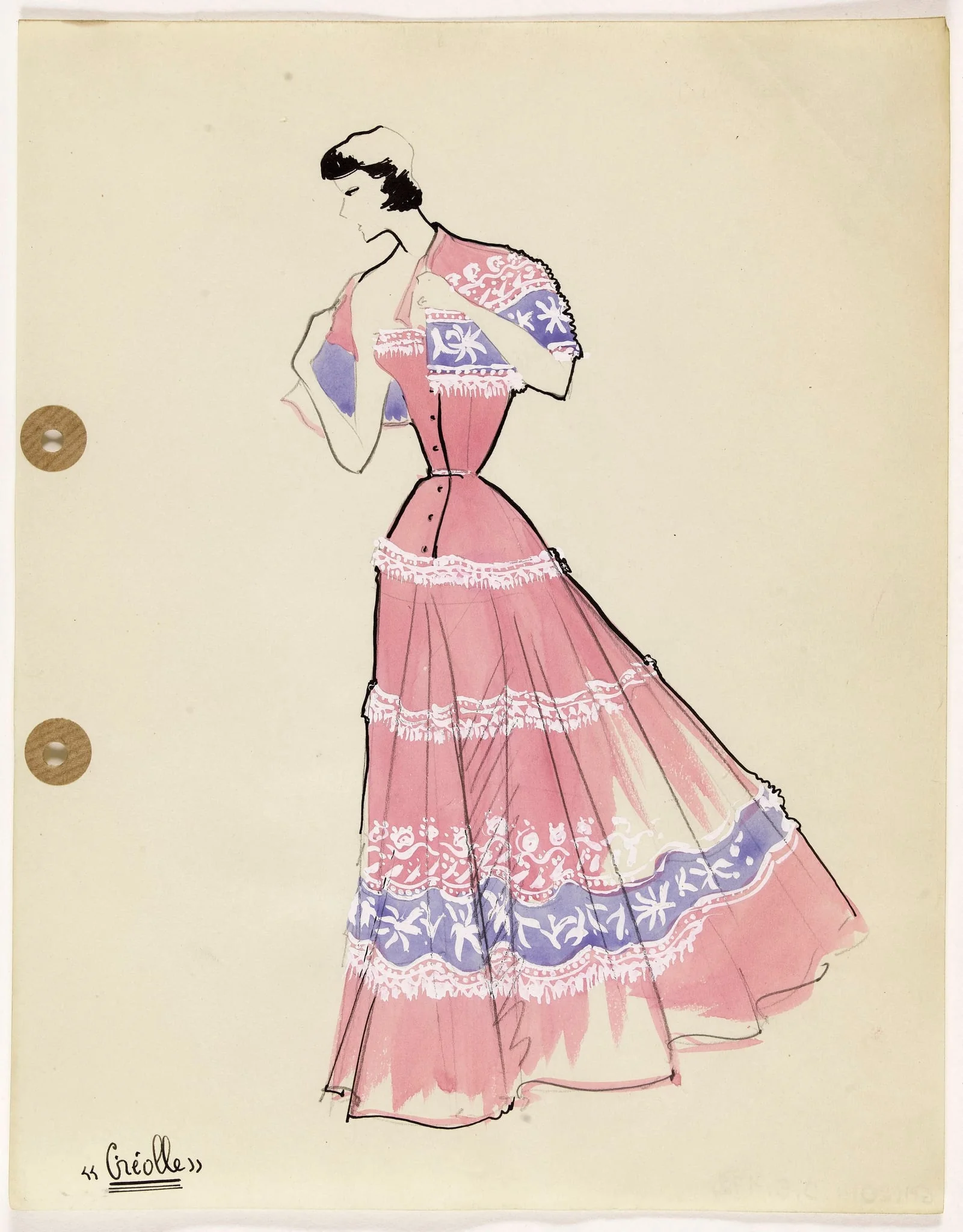'Créolle', by Marie-Louise Carven, 1949