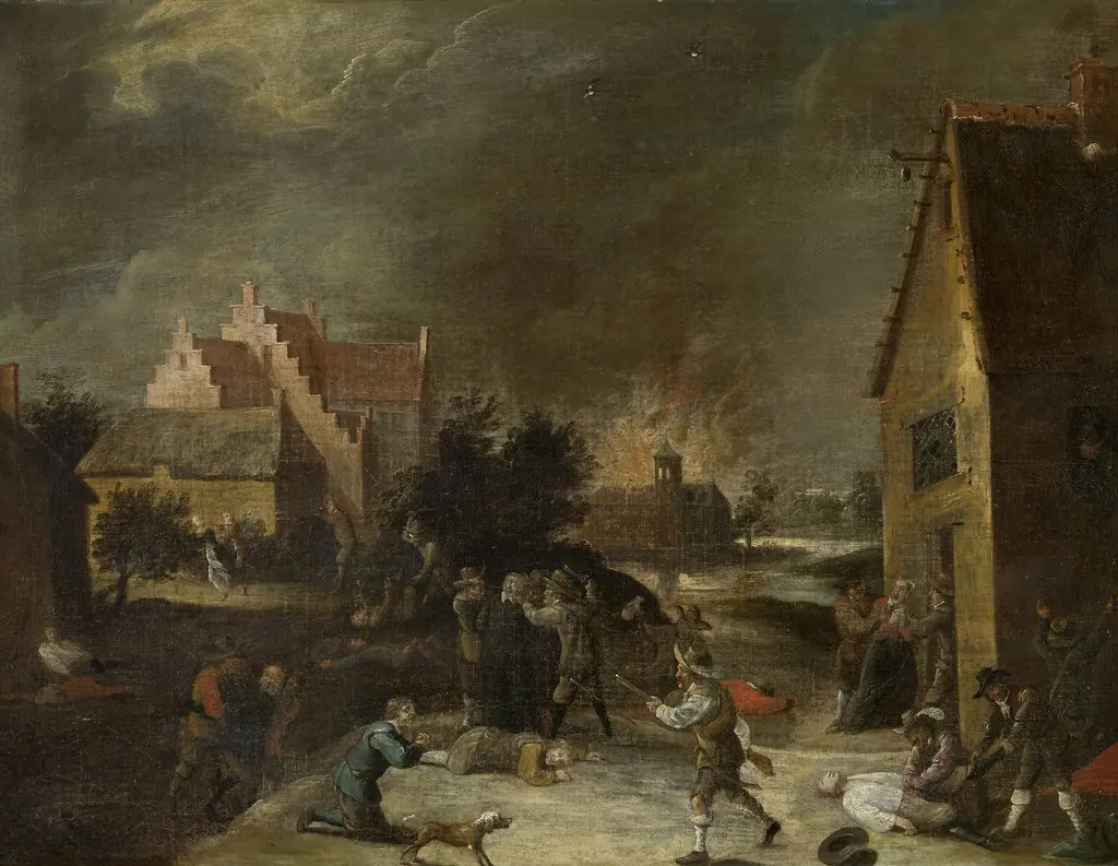 Looting of a village