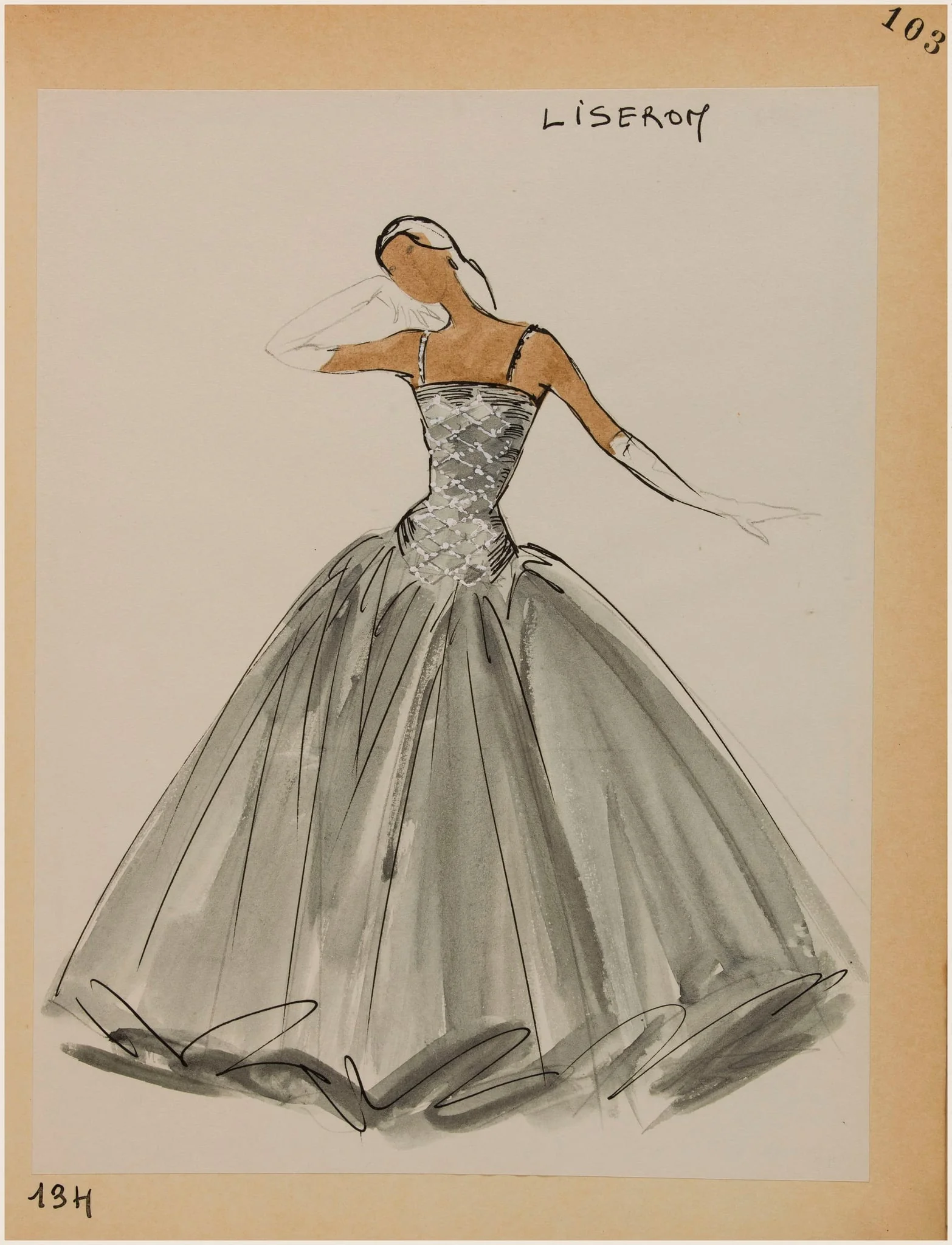 Liseron, by Carven, 1956