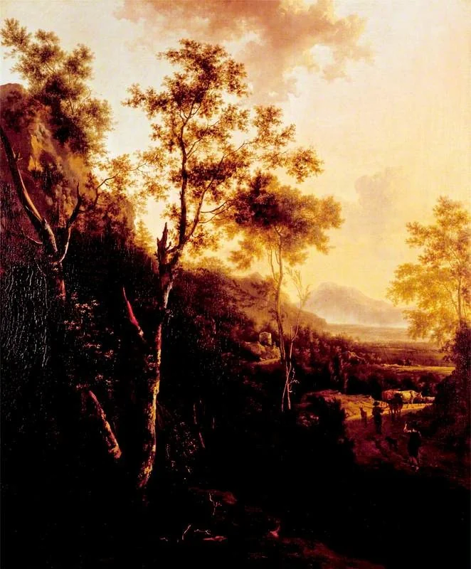 Rocky Landscape with Cattle and Figures