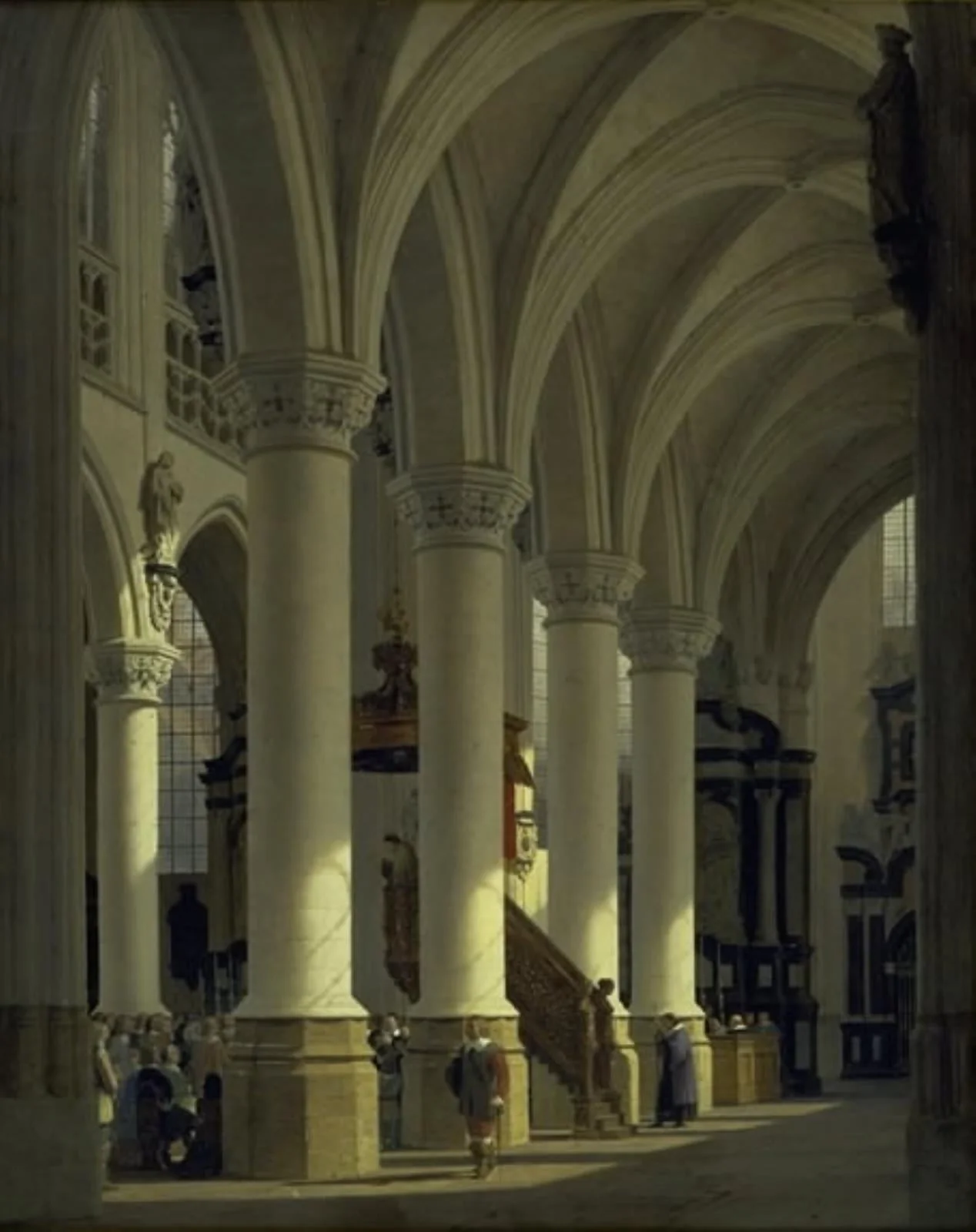 Kirken i St. Sablon i Bruxelles, by Unknown, 1853