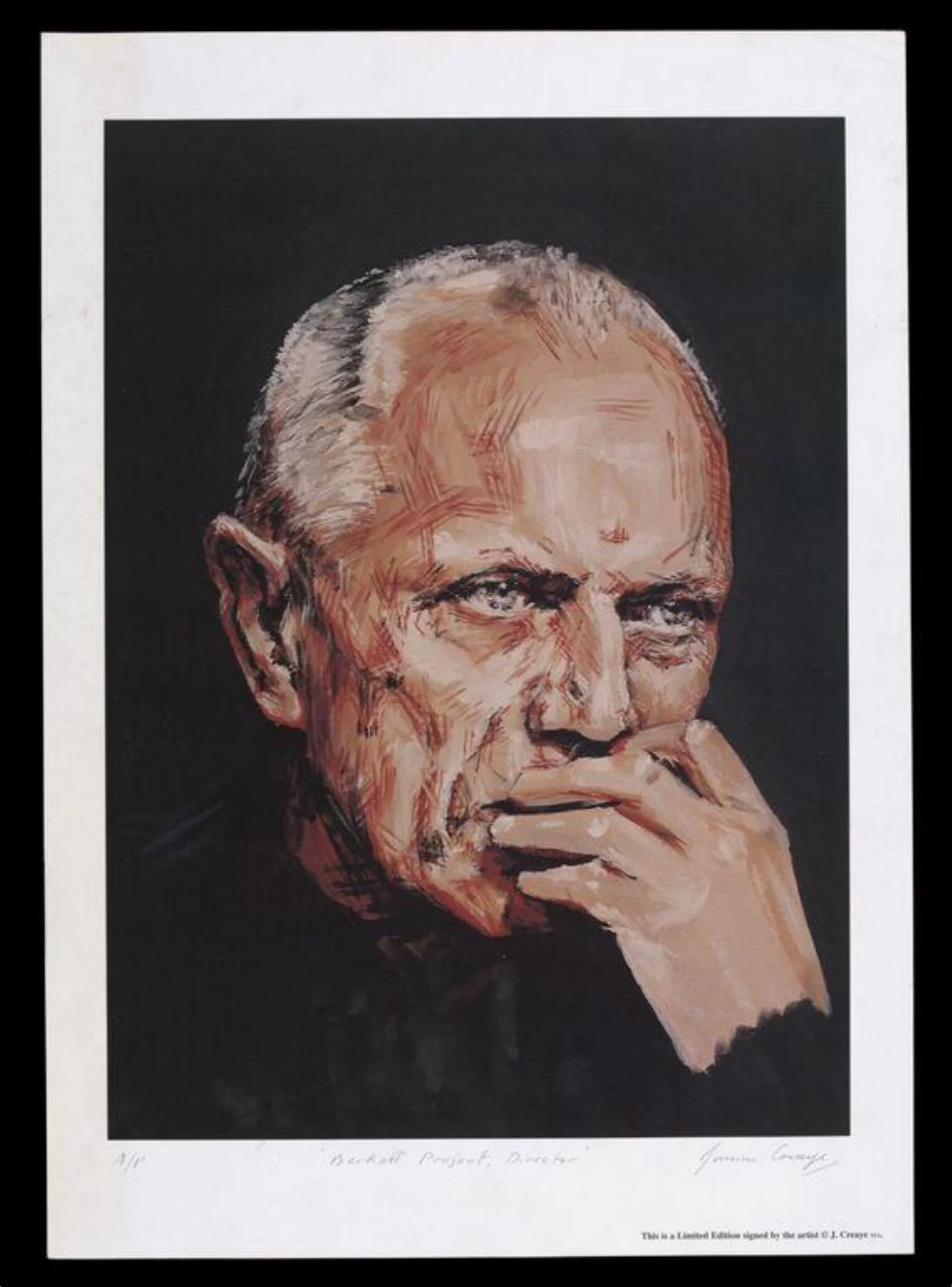 Steven Berkoff, by Janine Creaye, 1996
