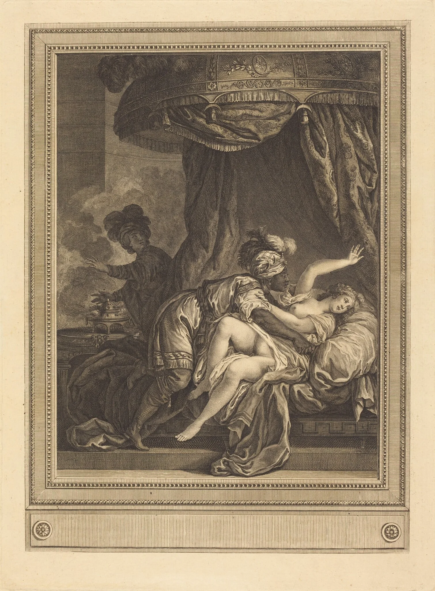 Le roi d'Ethiopie, by Gérard Vidal, ink, 1772