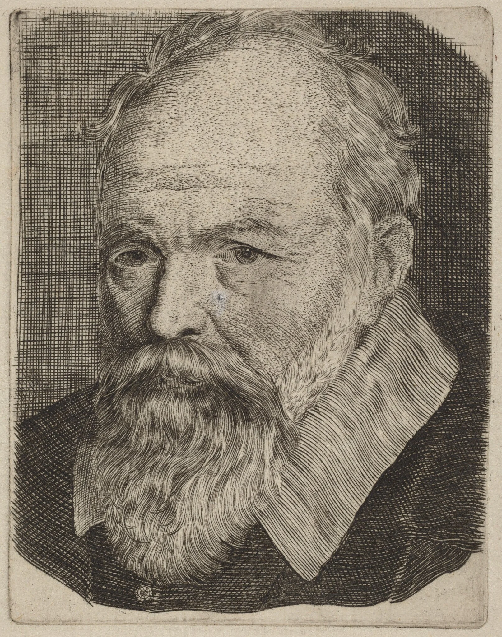 Portrait of a Man, by Stefano Della Bella, ink, 1637