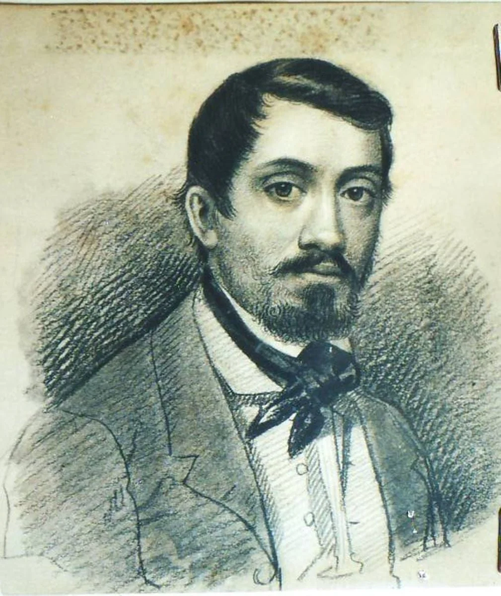 Autoportret, by Gheorghe Tattarescu, 1867