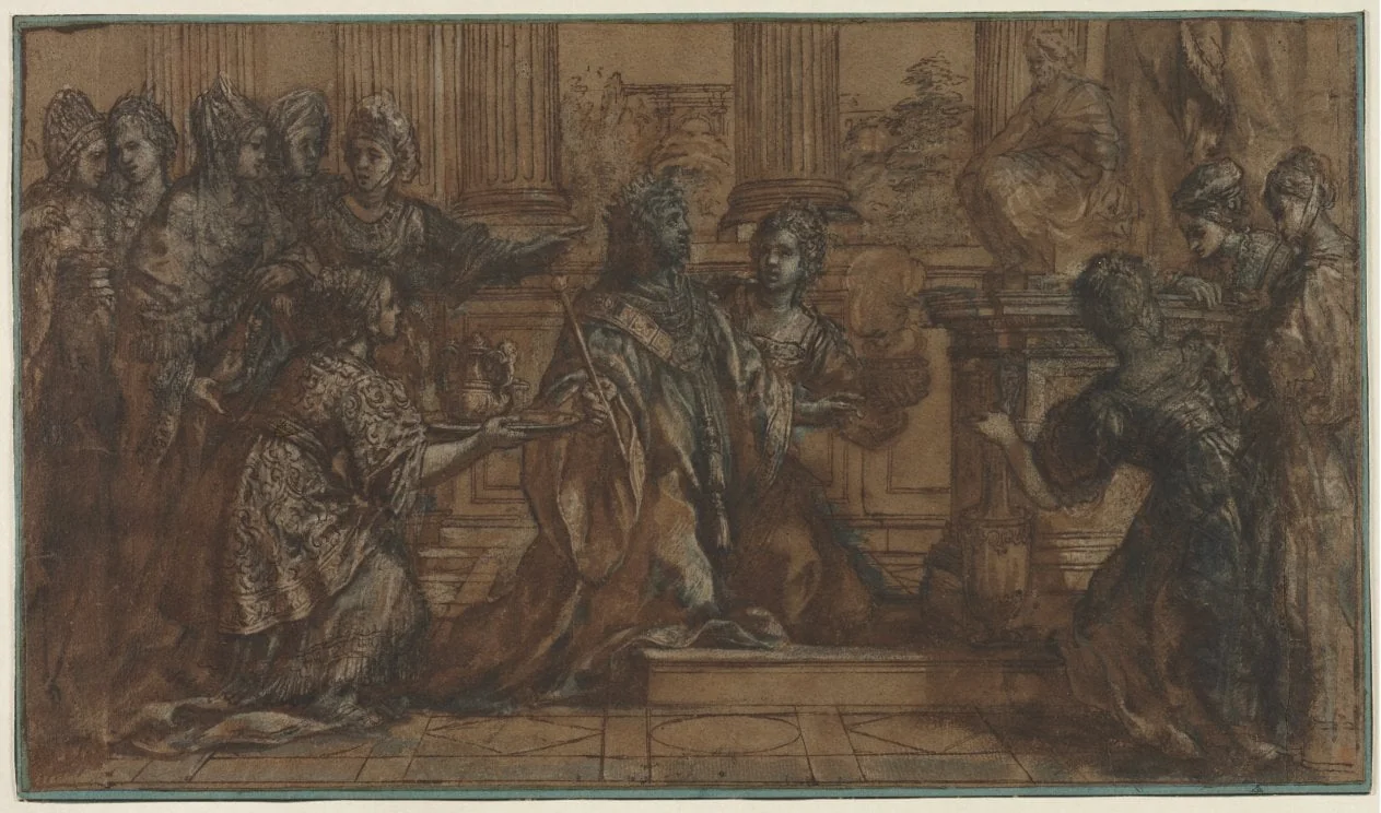 The Idolatry of Solomon, by Pietro da Cortona, 1622