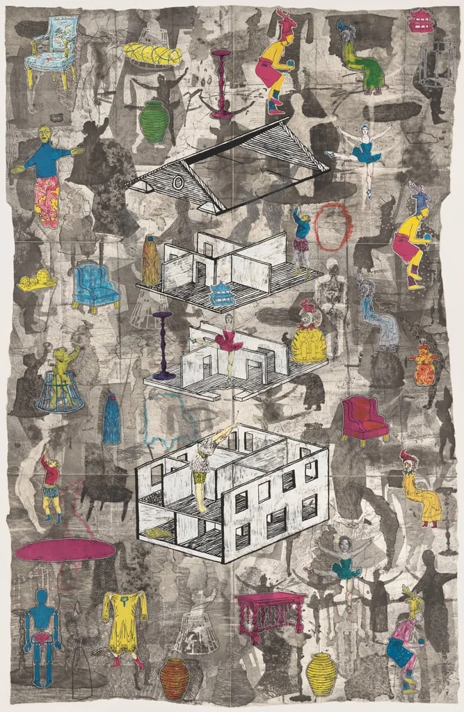 Untitled, by Jane Hammond, ink, 1993