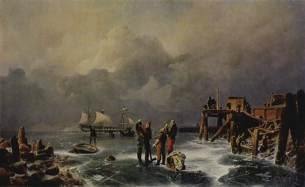 Shore of the Frozen Sea (Winter Landscape)