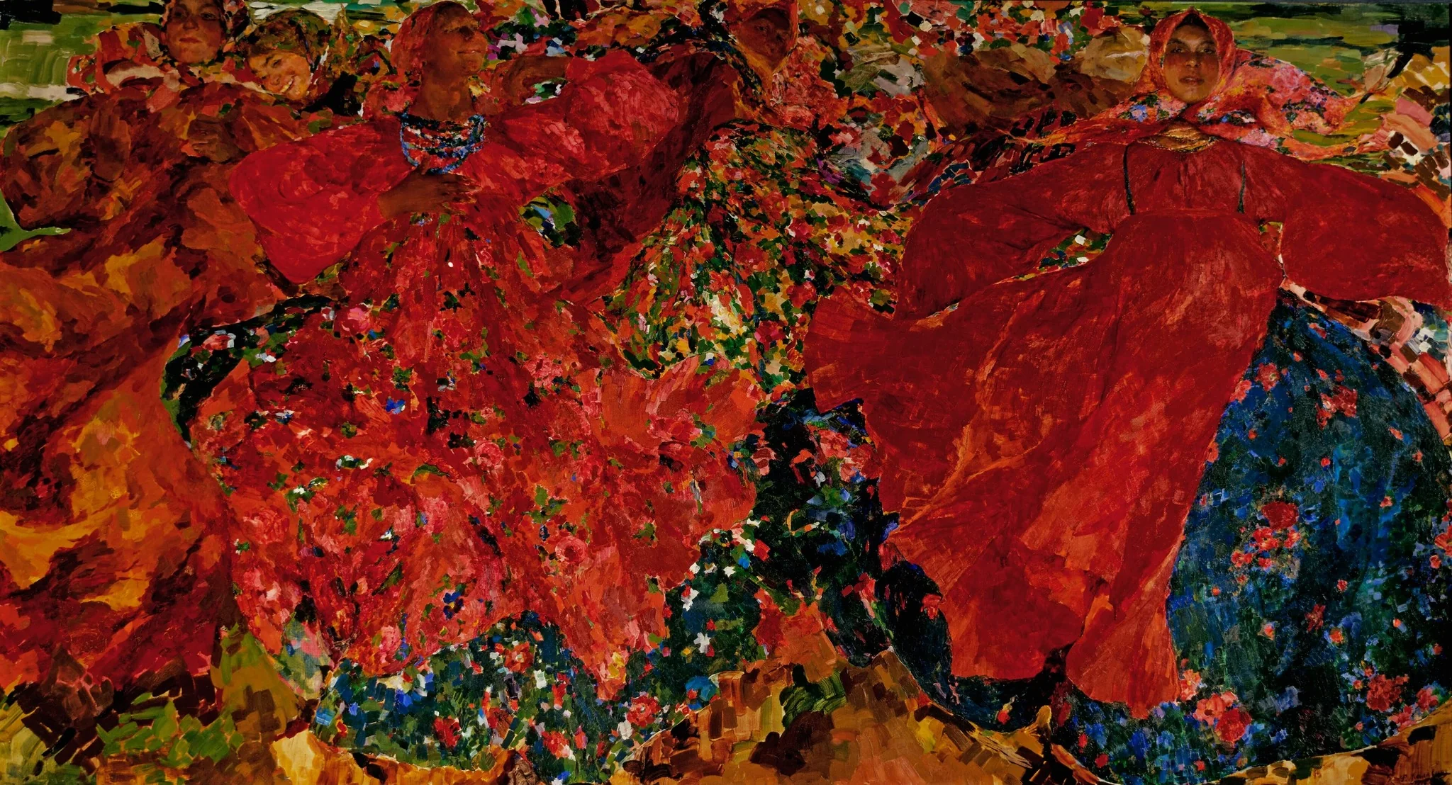 Whirlwind, by Filipp Malyavin, oil, 1906