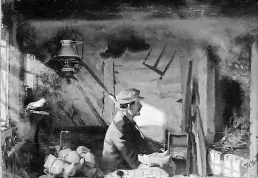 A Clog Maker's Workshop