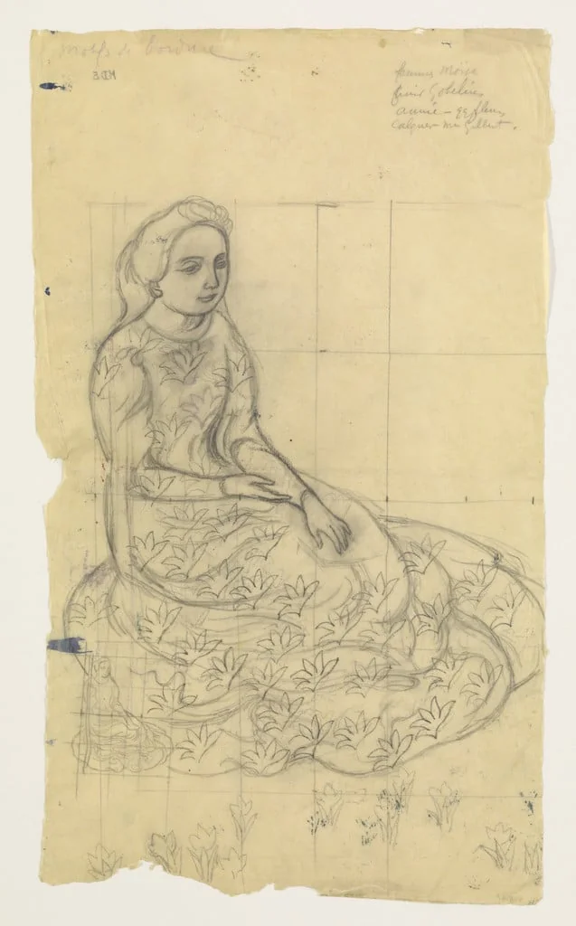 Untitled, by Maurice Denis, charcoal, 1893