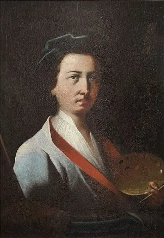 Self-portrait with palette