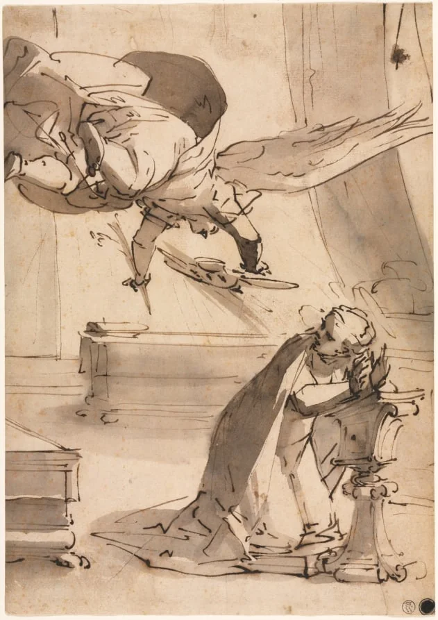 The Annunciation, by Luca Cambiaso, 1568