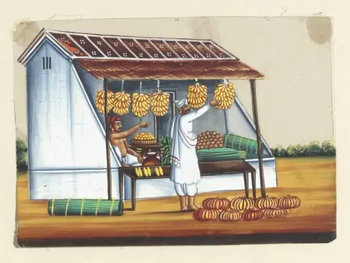 One of eight paintings of occupations and ceremonies.