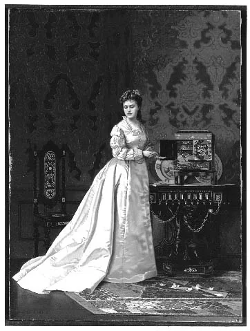 Lady in a Satin Gown, by Edwin Blashfield, oil, 1873