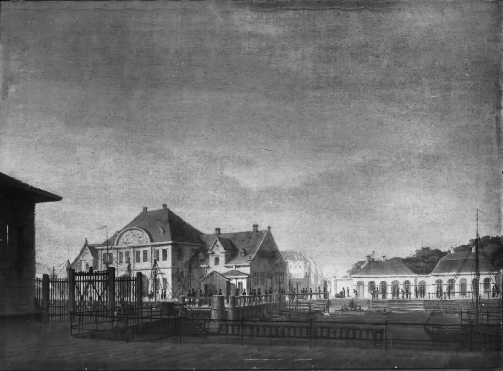 Parti af Toldboden, by Unknown, 1850