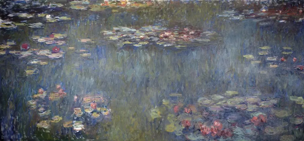 Waterlilies Pond, Green Reflection
