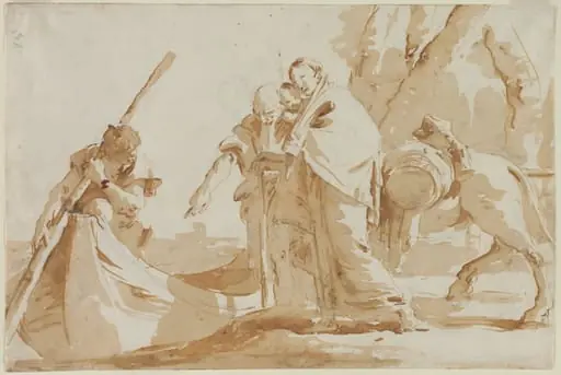 Flight into Egypt: The Embarkment of the Holy Family