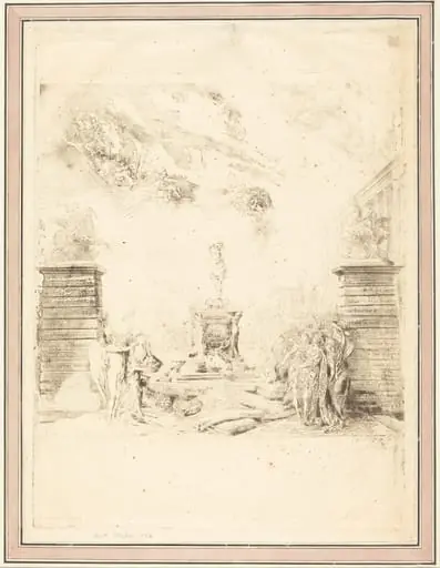 Allégorie sur l'Erection de la Statue de Louis XV (Allegory on the Establishment of a Statue of Louis XV)