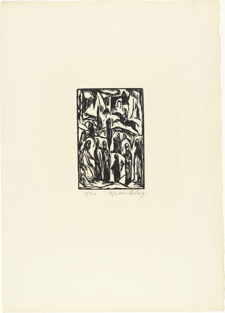 Untitled, by Walter Helbig, ink, 1920
