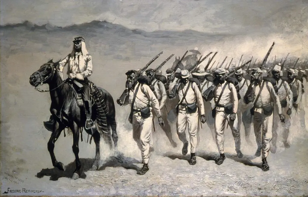 Mexican Infantry "On the March"