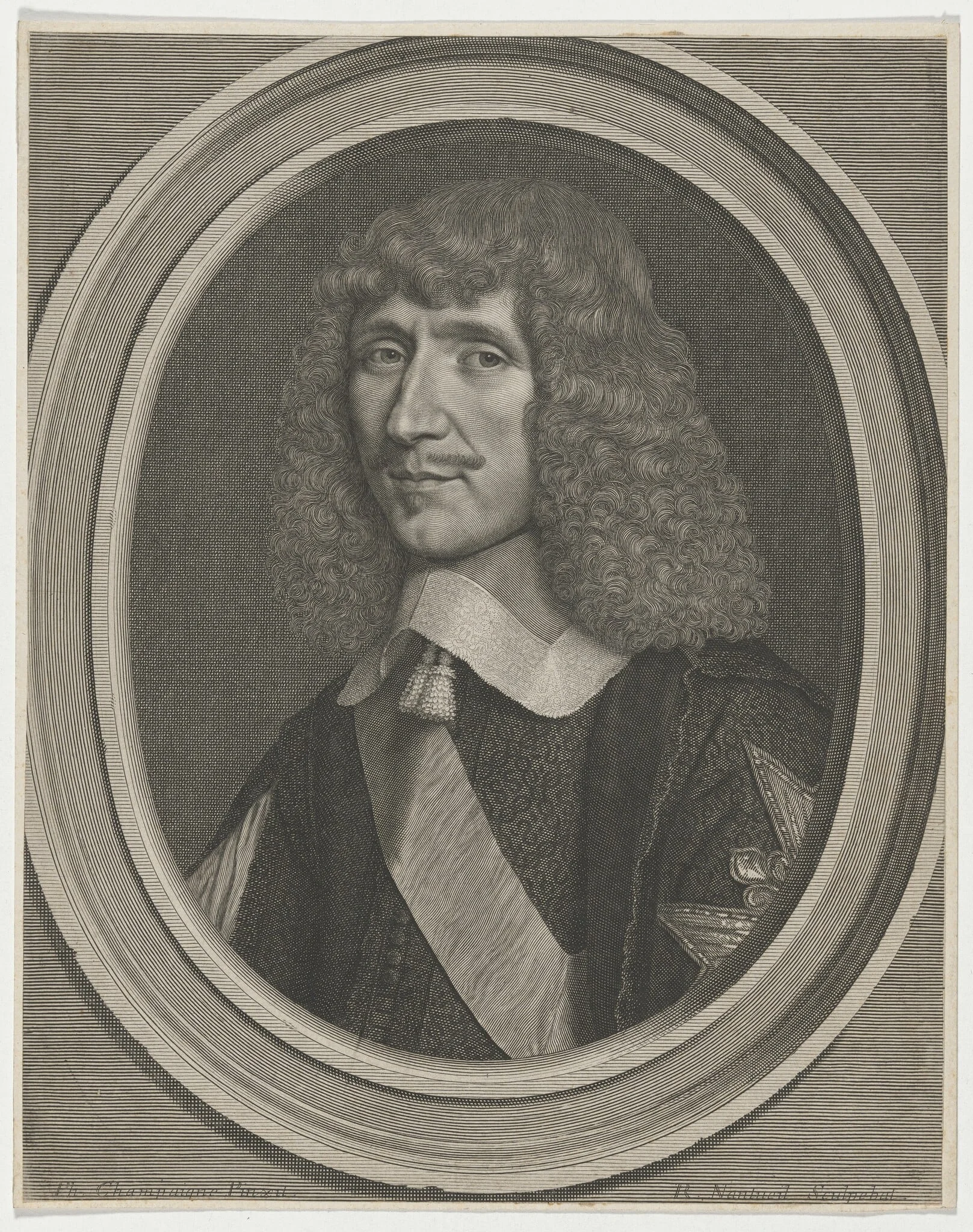 Henri Du Plessis, by Robert Nanteuil, ink, 1650