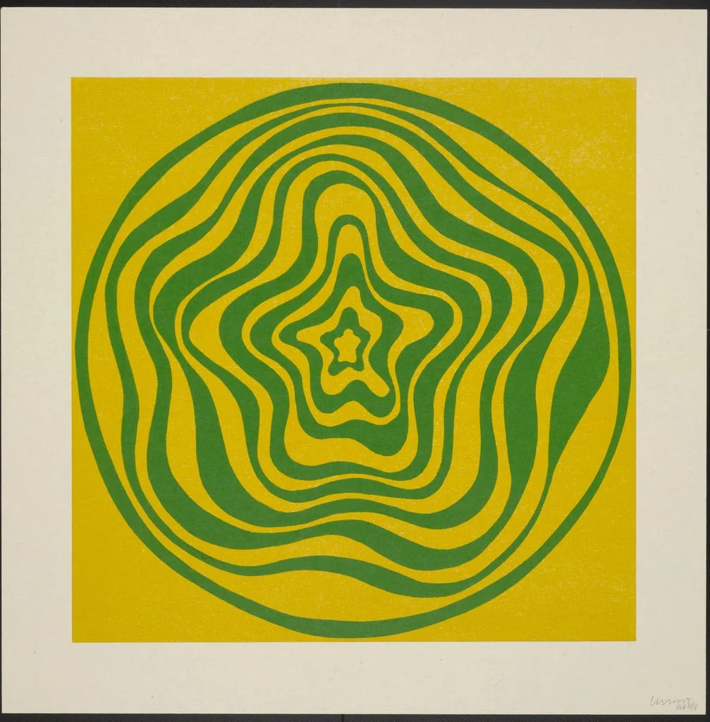 Untitled, by Sol LeWitt, ink, 1997