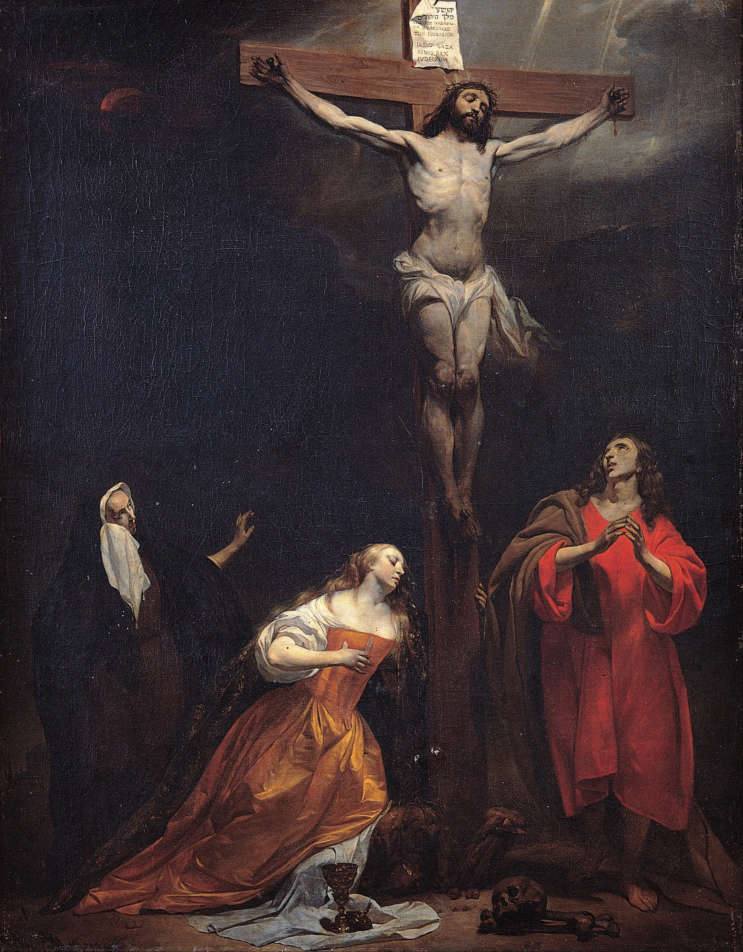 Christ on the Cross, by Gabriel Metsu, oil, 1664